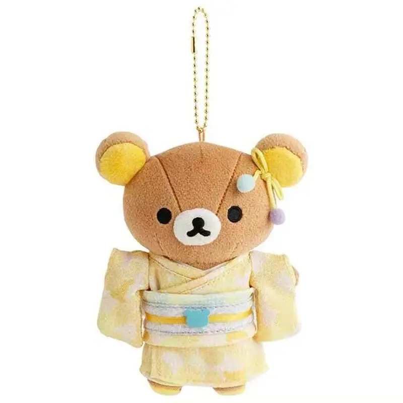 

Kawada Rilakkuma 2025 November Japanese Kimono Series Plush Doll Keychain Cute Stuffed Animal Charm For Bag Car Decoration Gift