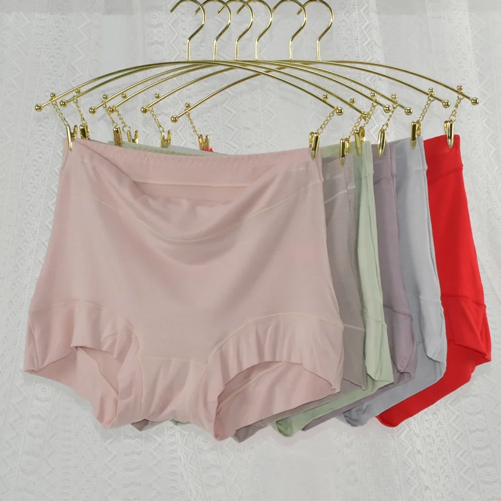 Intimo da donna Mutandine modali da donna Slip intimo femminile a vita alta Mutande comode Pantaloncini di sicurezza morbidi taglie forti