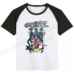 Summer Gorillaz 3D Print T-Shirts Boy Girl Fashion Streetwear T Shirt Kids Hip Hop Tops Tees Rock Band Tshirt Children Clothing