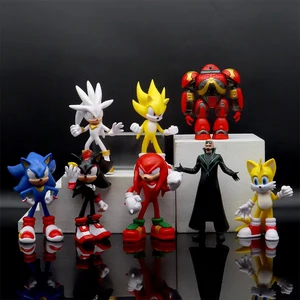 8 Gaya Hot Selling Sonics Film dan Televisi PVC Karakter Mainan Landak Bayangan Ekor Sosok Model Boneka Anak-anak Mainan Hewan 12 angka hewan penjualan terbaik - №