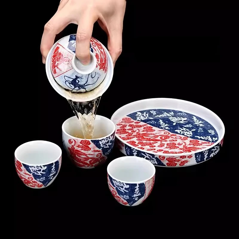 Drainage Chinese Small Tea Tray Camping Corner Minimalist Gentlemen Tea Tray Organizer Small Bandeja Giratoria Home Decoration