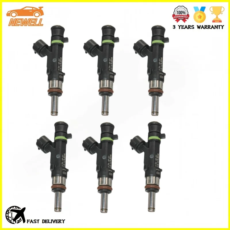 

6pcs 0280158053 06E133551 Fuel injector For Audi A6 Avant Quattro C6 4F2 4F5 2005-2008 2.4 V6 Engine Nozzle