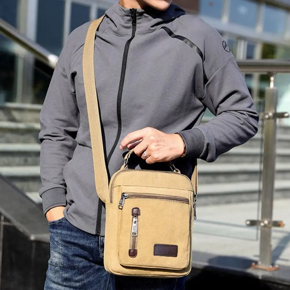 Fashion Men Sidebag For Business Crossbody Bag Creative Large Capacity Single Shoulder Messenger Bag Leisure Simplicity Satchel