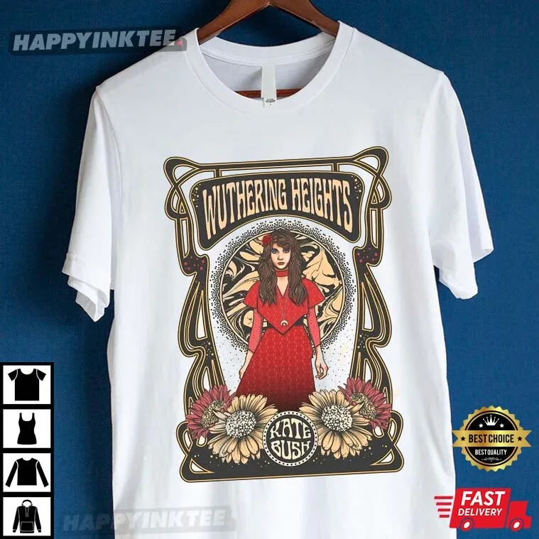 Kate Bush Wuthering Heights Gift Short Sleeve Cotton T-shirt Unisex