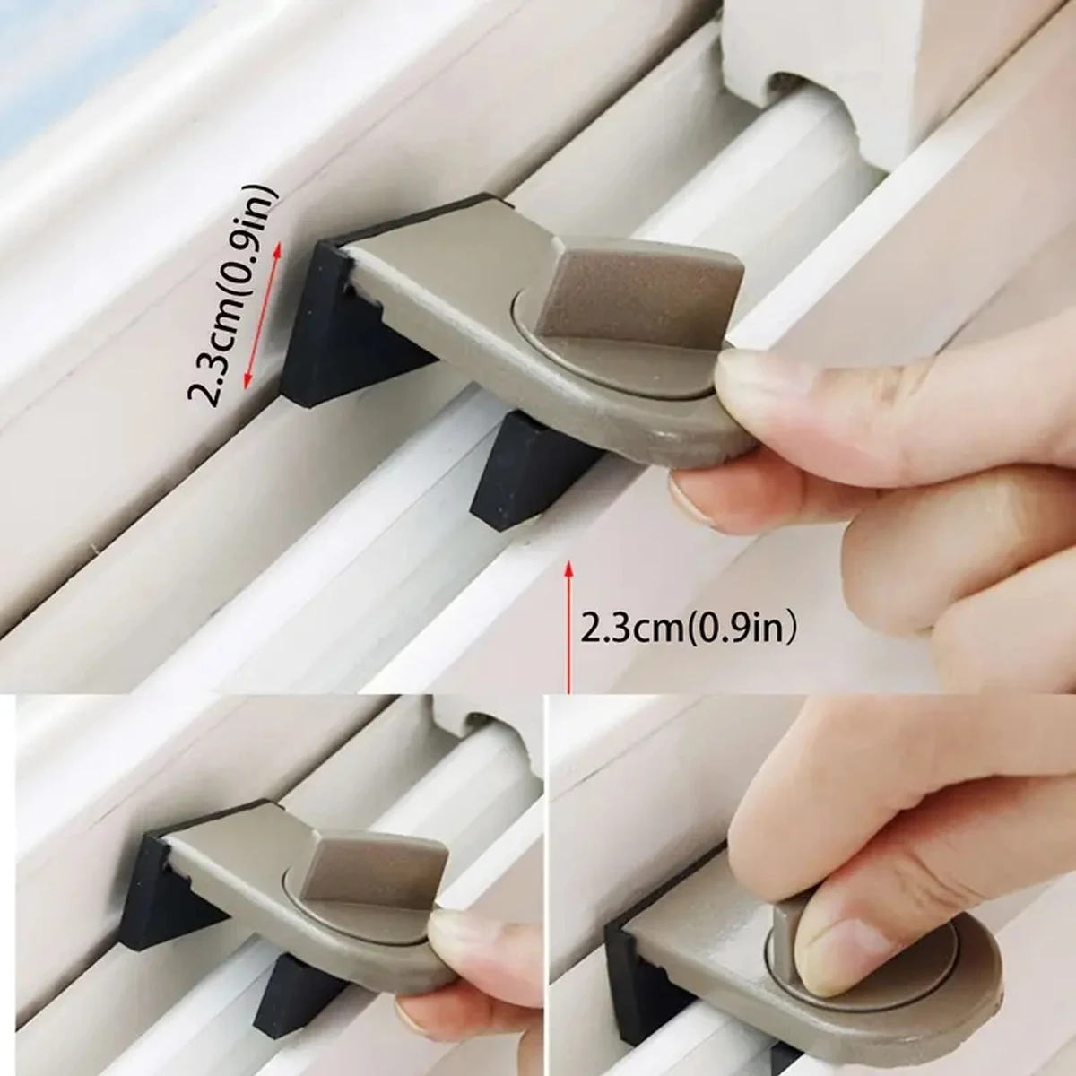 Sliding Window Lock Baby Safety for Home Security Anti-theft Infant Protection Child Care Bathroom Accessories Rarelock MS318 b