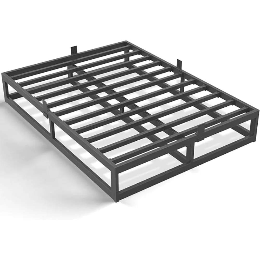 10Inch Full Size Bed Frame with Steel Slat Support, Metal Platform Bed Frame Support Mattress Foundation,/Easy Assembly