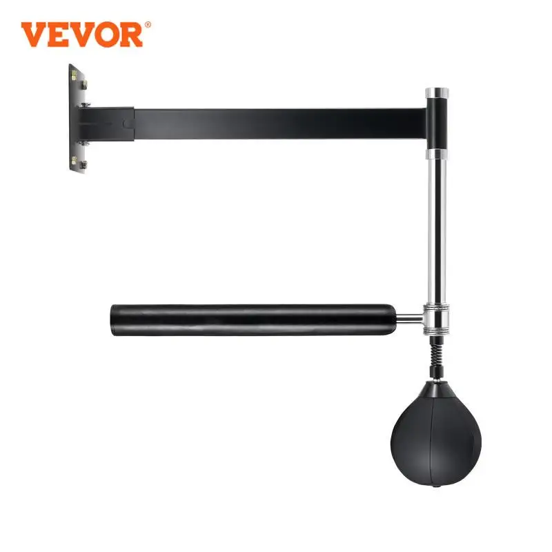 VEVOR Wall Mount Boxing Spinning Bar with Punching Ball Adjustable Boxing Speed Trainer Reflex Boxing Bar with Gloves for MMA