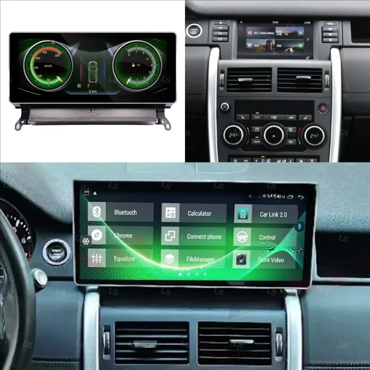

12.3" Qled Screen Android 14 For Land Rover Discovery Sport L550 2015-2019 Wireless Carplay Multimedia Video Player Dual System