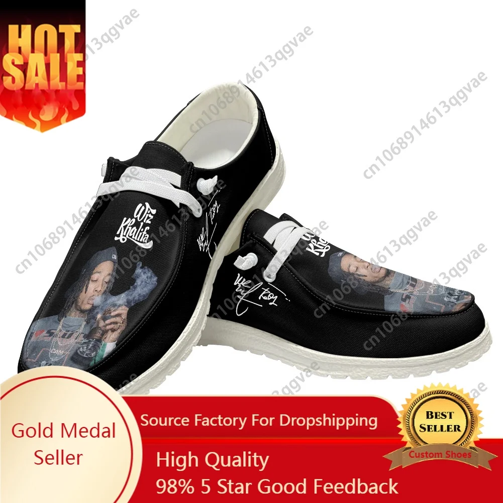 

Wiz American Rapper Khalifa Singer Casual Shoes Flat Shoe Men Woman Breathable Outdoor Lightweight Footwear Custom Made Shoes