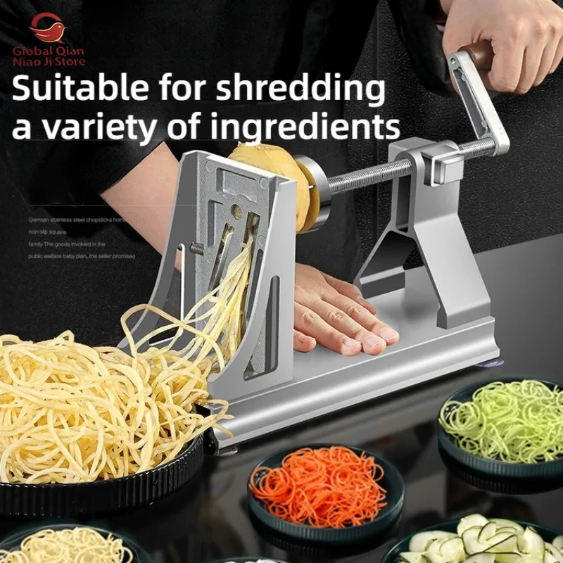 Aterfall Shredded Potato Tool, Extra-Long Julienne Slicer, Radish Shredding Cutter, Popular Commercial Equipment