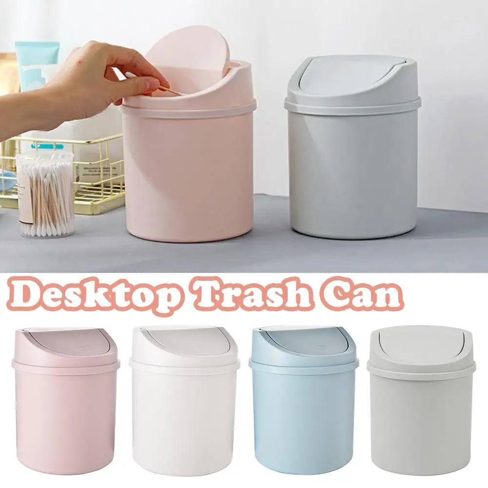 New Ins Style Desktop Small Trash Home Use Bedroom Internet Cute Home Box New Storage Mini Lid With Famous W8M9