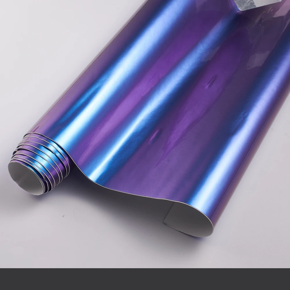 150x152cm Gloss Aurora Purple Chameleon Vinyl Wraps for Car Hood Roof Top Styling Sticker Decals PVC Wrap Vinyl Roll Film