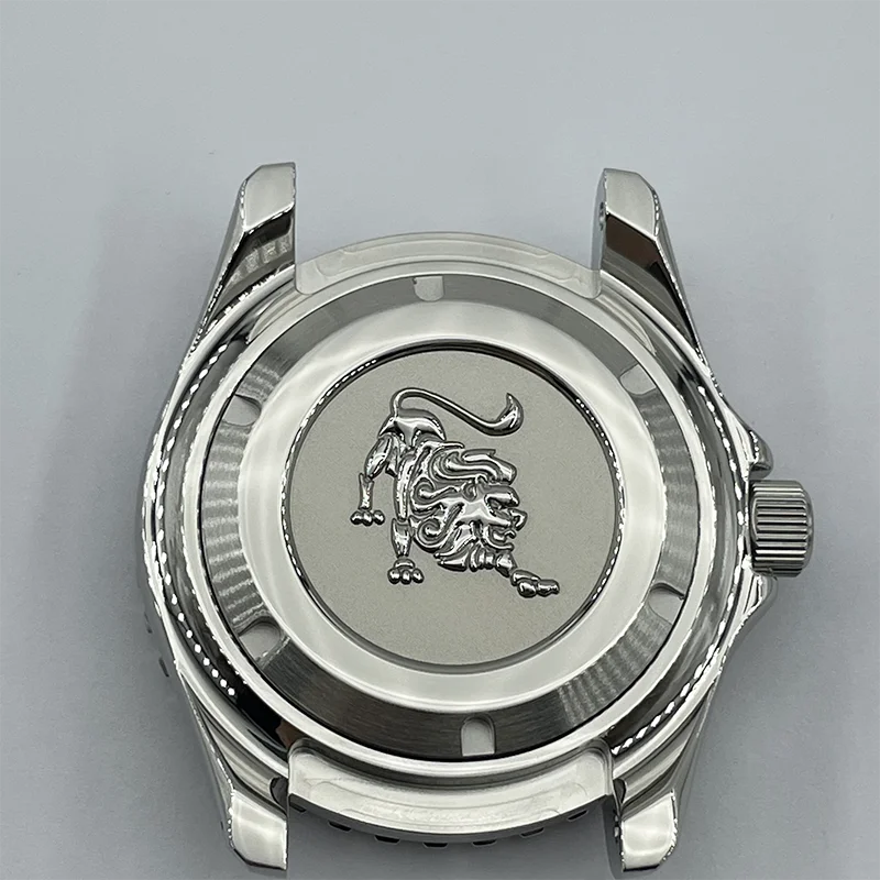 Solid 44.5mm Stainless Steel GS Style Diver Watch Case Sapphire Steel Bezel Insert Suitable For NH35/36 Automatic Movement