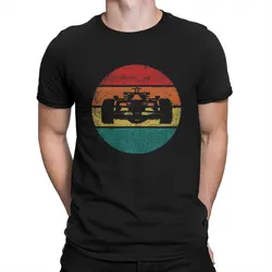 Leisure Shape Vintage Color Sunset  T-Shirt for Men Round Neck Cotton T Shirt Formula 1 Short Sleeve Tee Shirt Gift Idea Tops