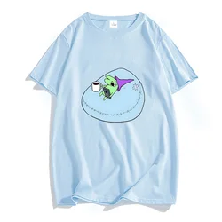 Smiling Friends Cartoon Print T-shirt Summer Round Neck Cotton Tee-shirt Funny Graphic Printing Tshirts Casual Men Women Clothes