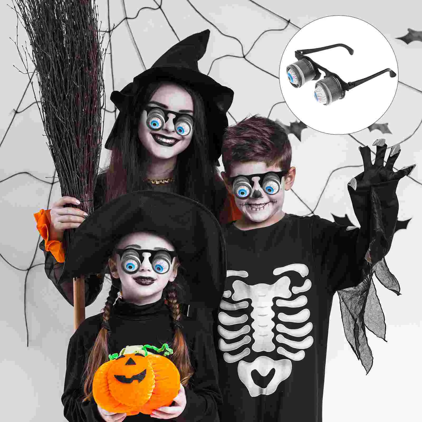 12 Pcs Toy Child Halloween Costumes Funny Glasses with Dropping Eyeballs Eyeglasses