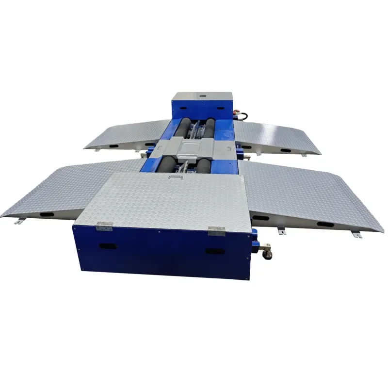 Portable Movable Truck Roller Brake Tester for 4WD Vehicles 10T Capacity Vehicle test Line Vehicle Inspection Equipments