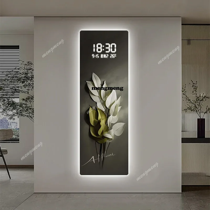 Silent Temperature Humidity Wall Clock Luxury Interior Design Wall Clock Cute Bedroom Modern Orologio Da Parete Home Decoration