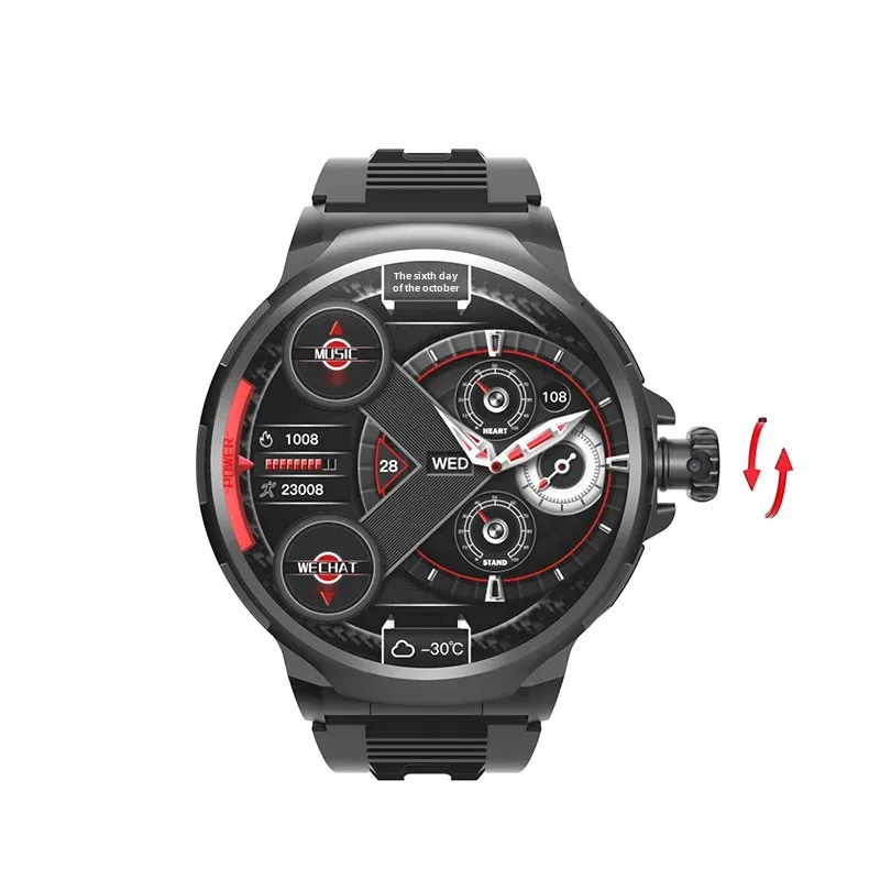 GT100 (Sub-Tech Garden) 5G Full Network Draw Rotating Camera WeChat Payment NFC Face Phone Watch Off-Road Gear