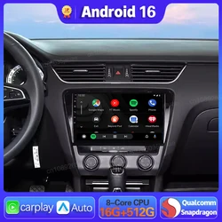 Android 16 Carplay Auto For Volkswagen For Skoda Octavia 3 A7 2013-2019 Car Radio Multimedia 360 Camera Player 2Din Video Stereo