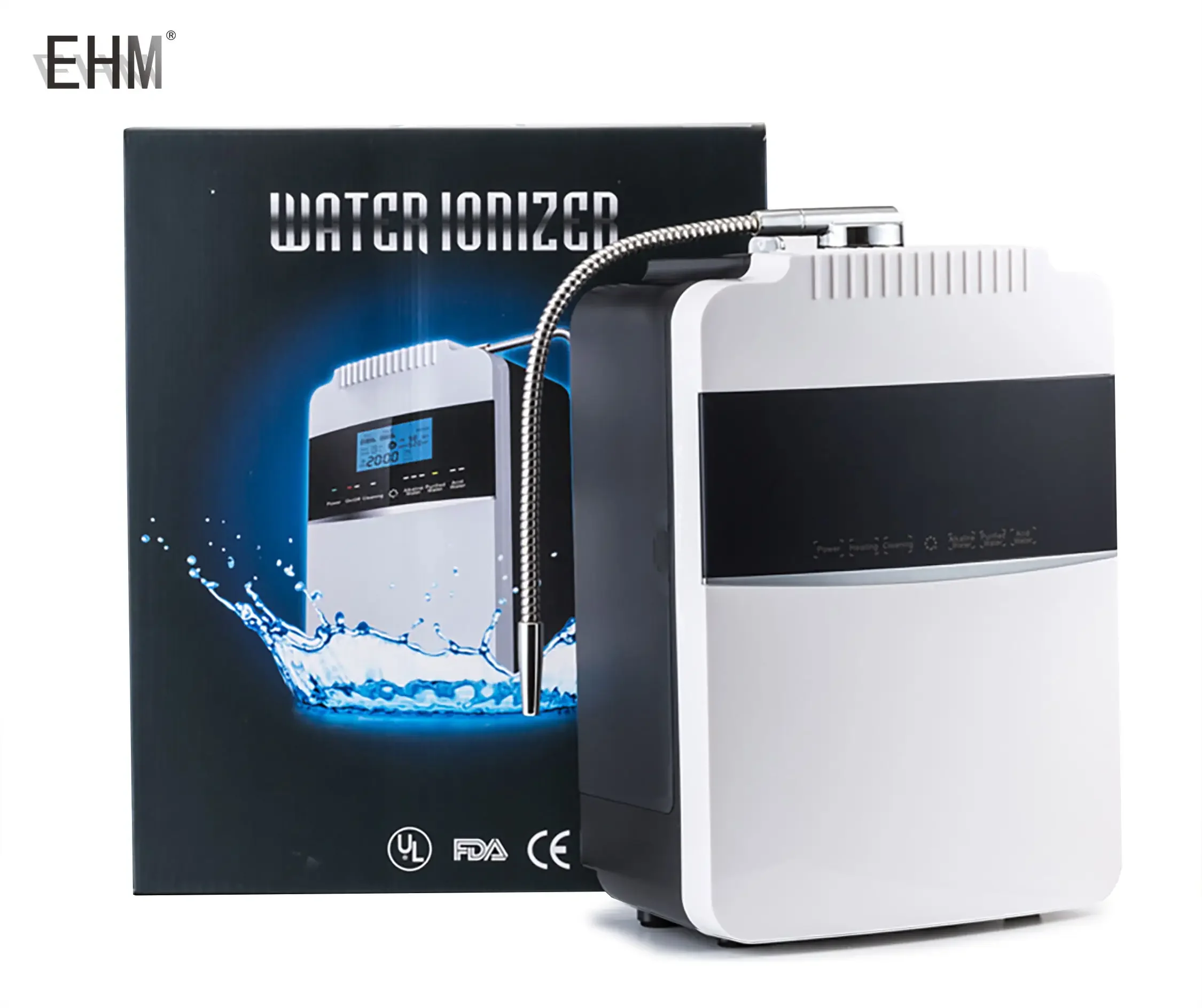 Desktop Hydrogen Generator Machine Water Dispenser Produces ph 8.5-10.0 Alkaline Water/Acidic Water/Hydrogen Water