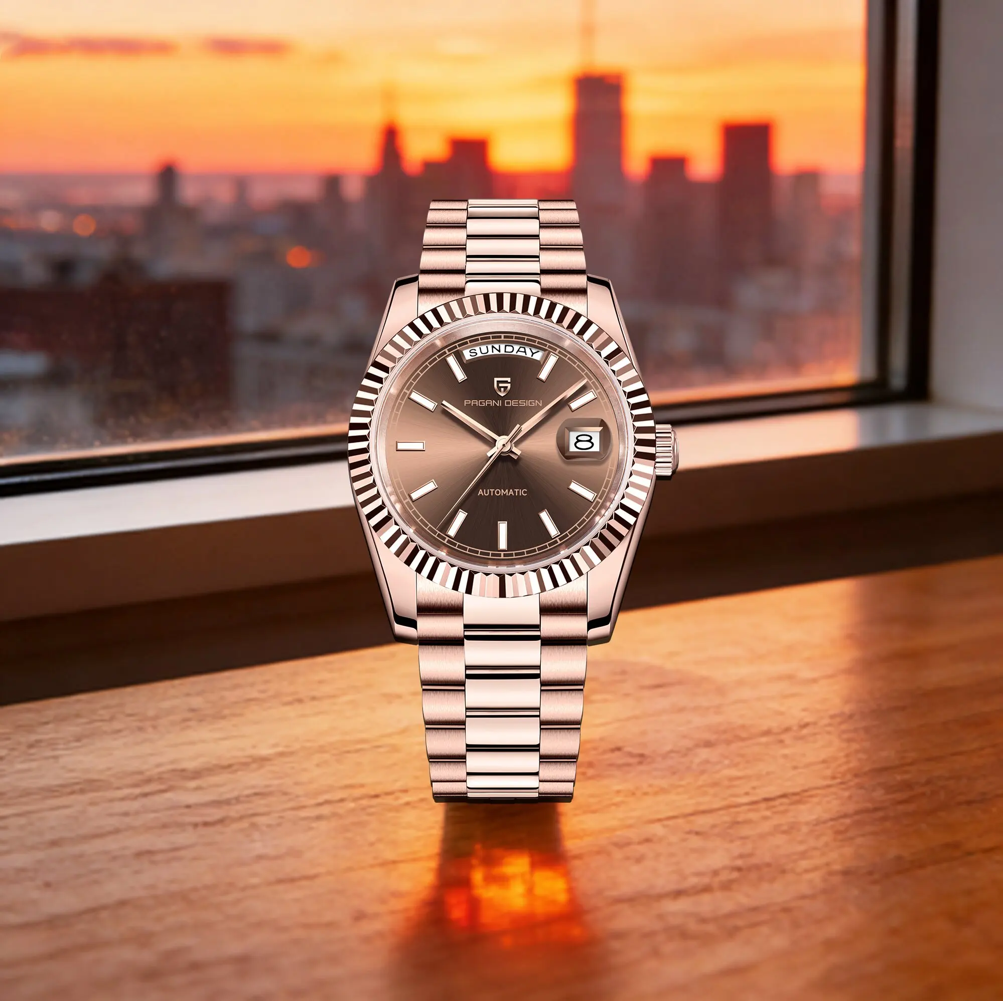 

PAGANI DESIGN новые мужские автоматические механические часы ретро элегантные универсальные сапфировое стекло 100 м водонепроницаемые светящиеся часы-календарь