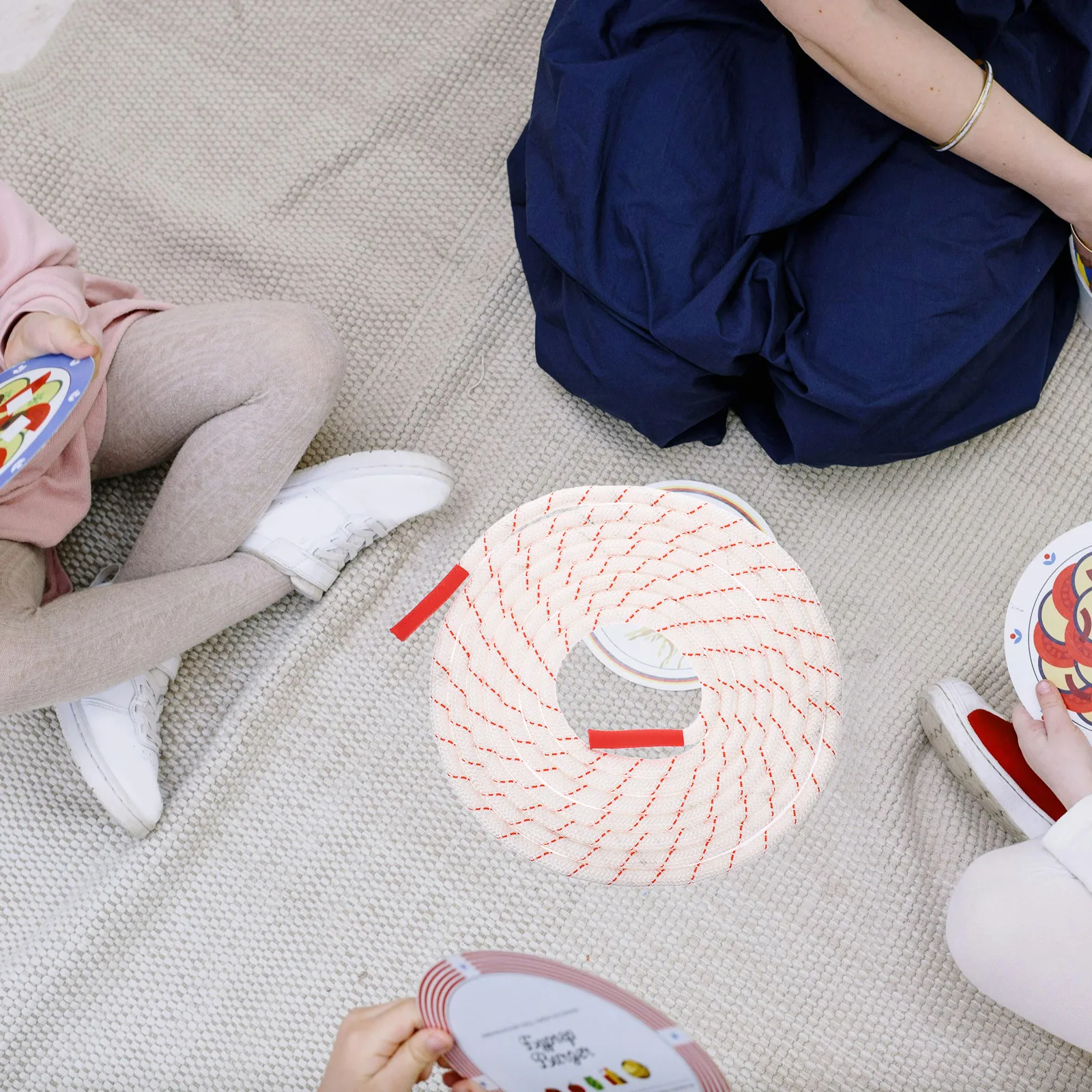 

Children's Tug of War Rope Jute for Crafts Pulling Party Game Decoration Numb Pupils