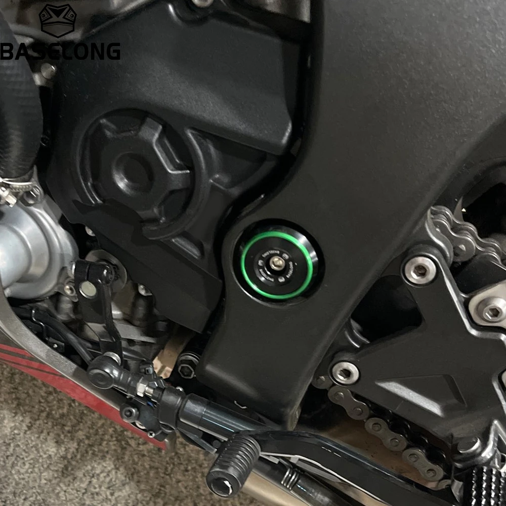For Kawasaki ZX-6R ZX 6R ZX6R 2024 2025 2026 Motorcycle Accessories Aluminum Frame Hole Cover Screw Caps Decorate Plugs Covers