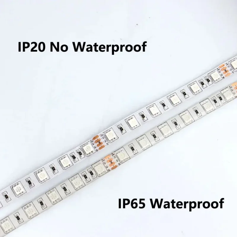 5 Meters 2835 SMD LED Light Strip DC12V 120LEDs/m Home Decor Lamp Strip Flexible and Cuttable Soft Lamp Strip 5m Non-waterproof