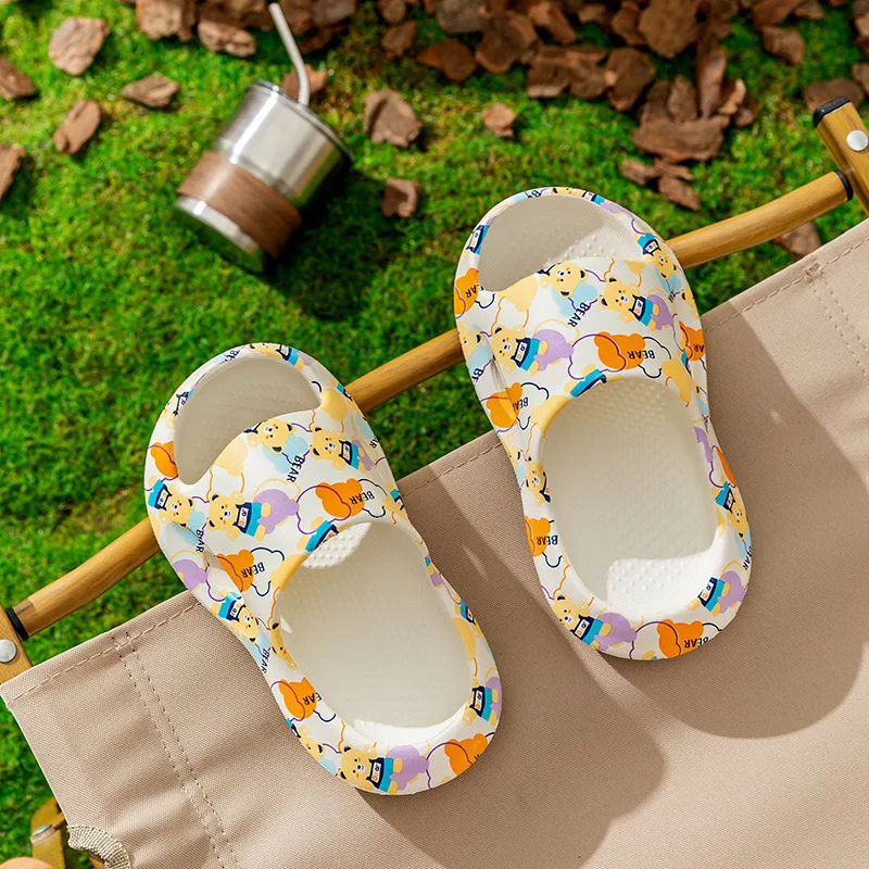 

Kids' Soft Sole Slippers - Silent Non-Slip House Shoes for Boys/Girls, Bathroom & Indoor Safety