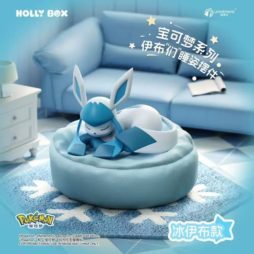 Heiß begehrte Anime-Figur Eevee Multi-Form-Serie Blindbox Desktop-Dekoration Ornament-Set Spielzeug Szenenbausatz Überraschungsgeschenk