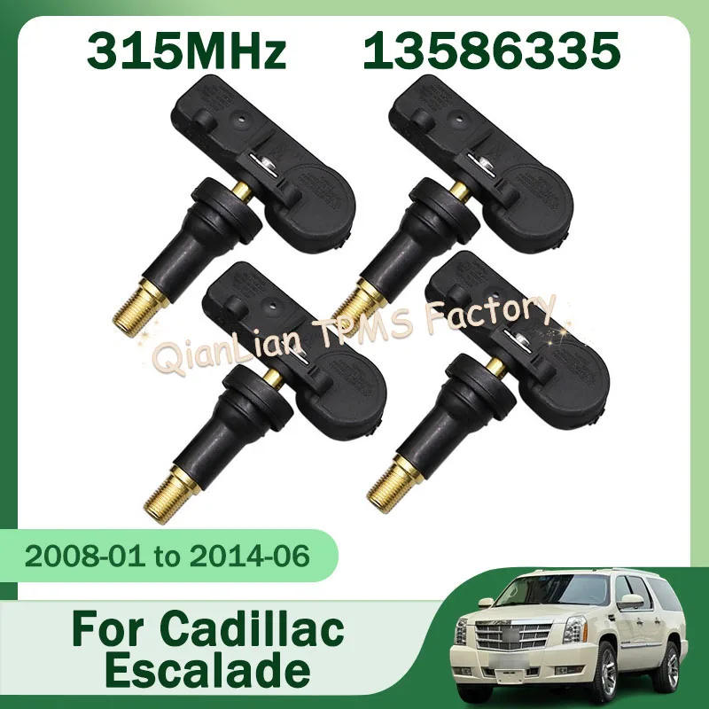 Tire Pressure Monitor Systems 1/4pcs 13586335 315MHz TPMS Tire Sensor For Cadillac Escalade ESV Escalade EXT Escalade