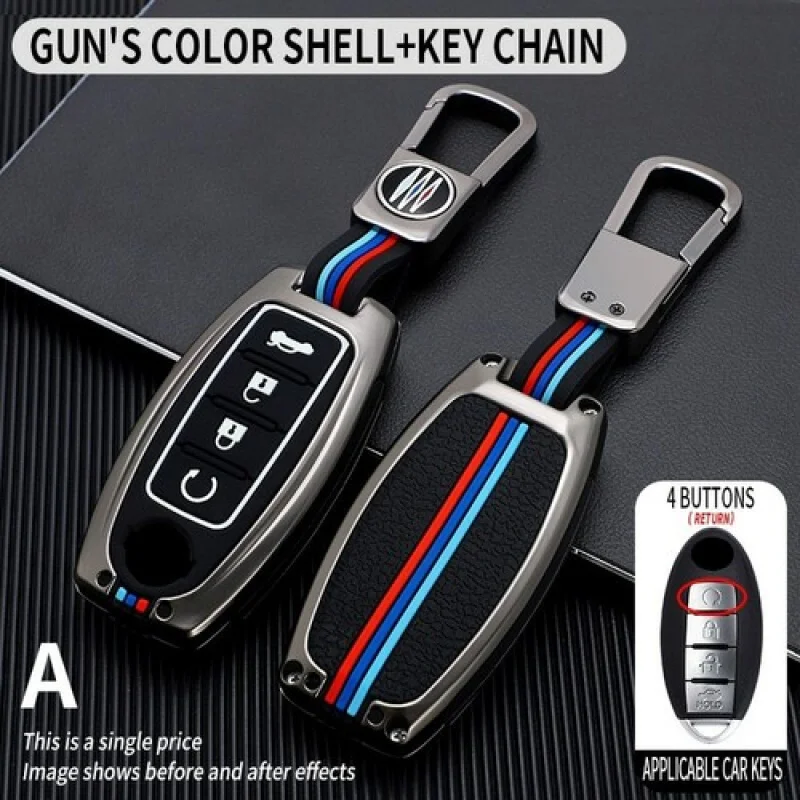 

A+ Zinc Alloy Car Key Fob Case Cover For Nissan Rogue X-Trail T31 T32 For Infiniti