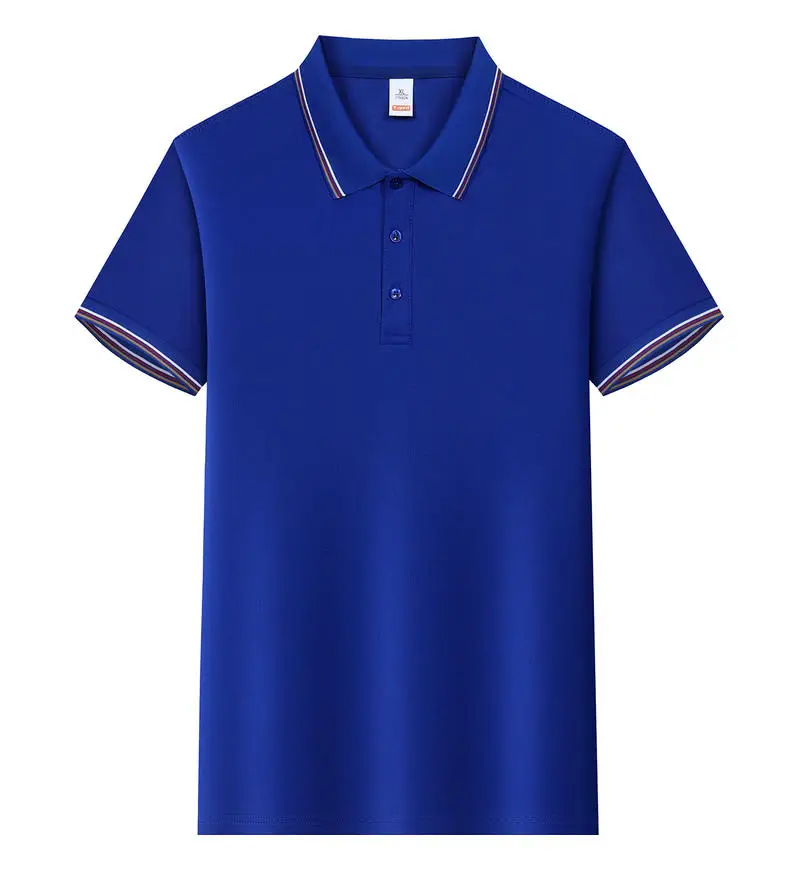 Large S-7XL Size Customized Logo Polo Shirts Men Casual DIY Design Team Uniform Short Sleeve Team Advertising Commemorative Top