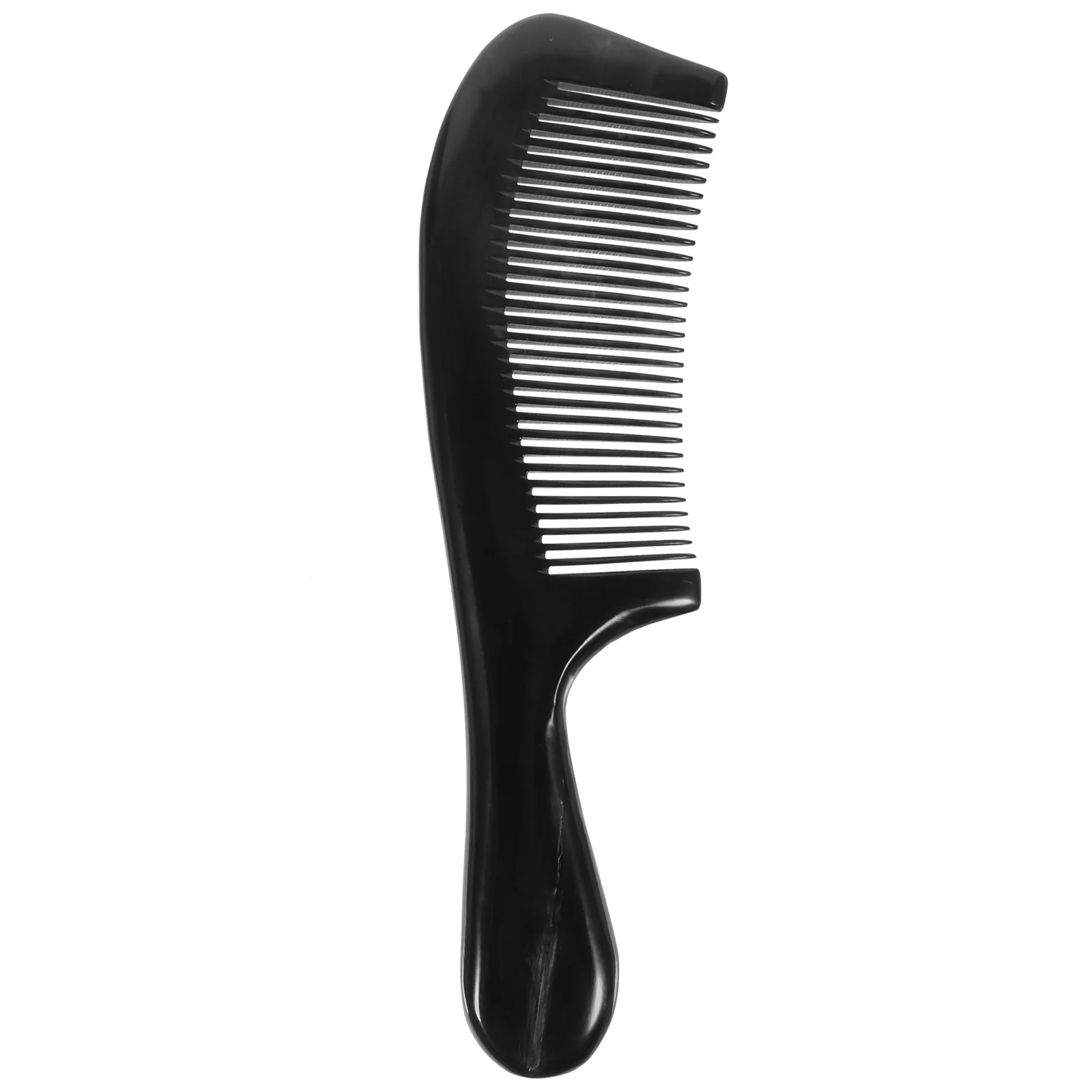 

Massage Comb Black Buffalo Horn Man Women's Combs for Ox Hair Horns Fine Tooth Smooth Stylish