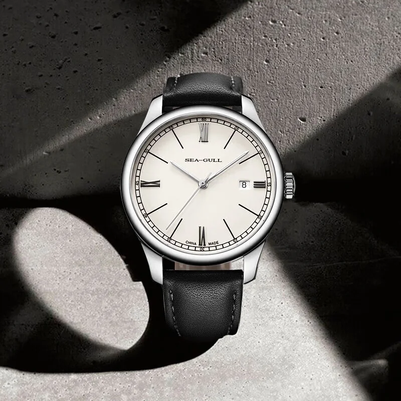 Sea-Gull Fashion Mechanical Men's Watch 41mm Business Automatic Wristwatch 316L Steel Luminous Designer Clock Reloj Hombre 6073