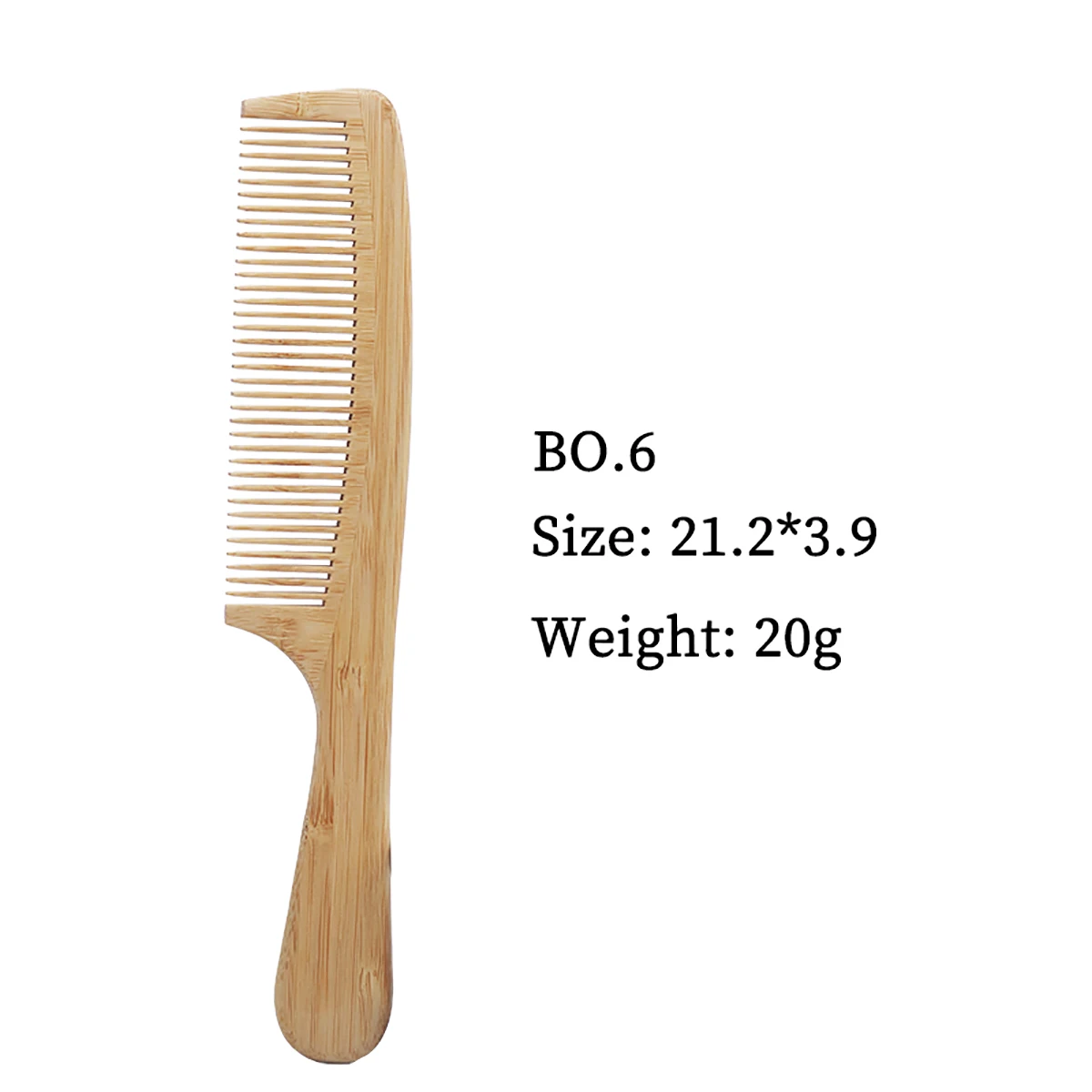 1 Stück natürlicher Holzkamm, antistatisch, keine Grate, geeignet für Haar- und Bartstyling, für Haar-Accessoires – Detail 9