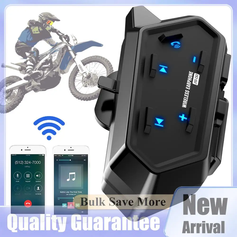 

JYD-C63 Moto Bluetooth 5,4 шлем гарнитура беспроводной Hands Free Call шлем наушники телефон водонепроницаемый для наушников мотоцикла