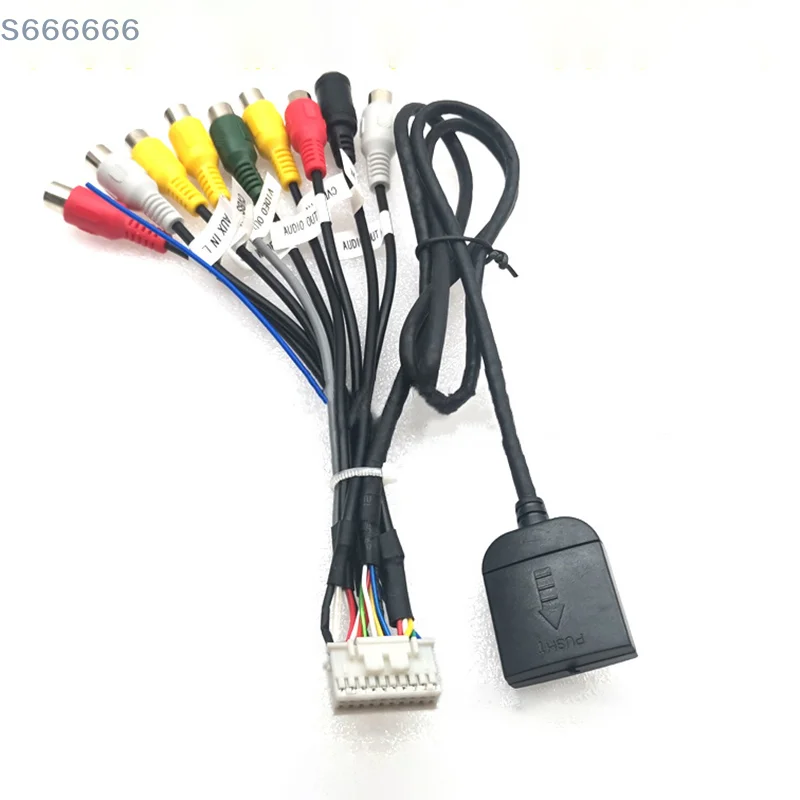 

1 PCS 4G SIM Car Slot Car Radio +4G Antenna Cable Car Radio RCA Output Wire Harness Wiring Connector Adaptor Cable