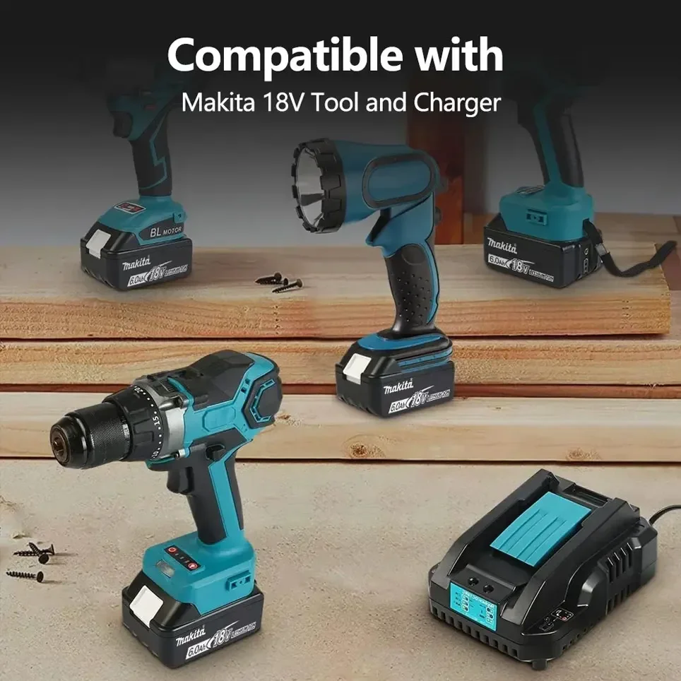 100% Оригинальный Makita 6Ah/5Ah/3Ah для Makita 18V аккумулятор BL1830B BL1850B BL1850 BL1840 BL1860 BL1815 сменный литиевый аккумулятор