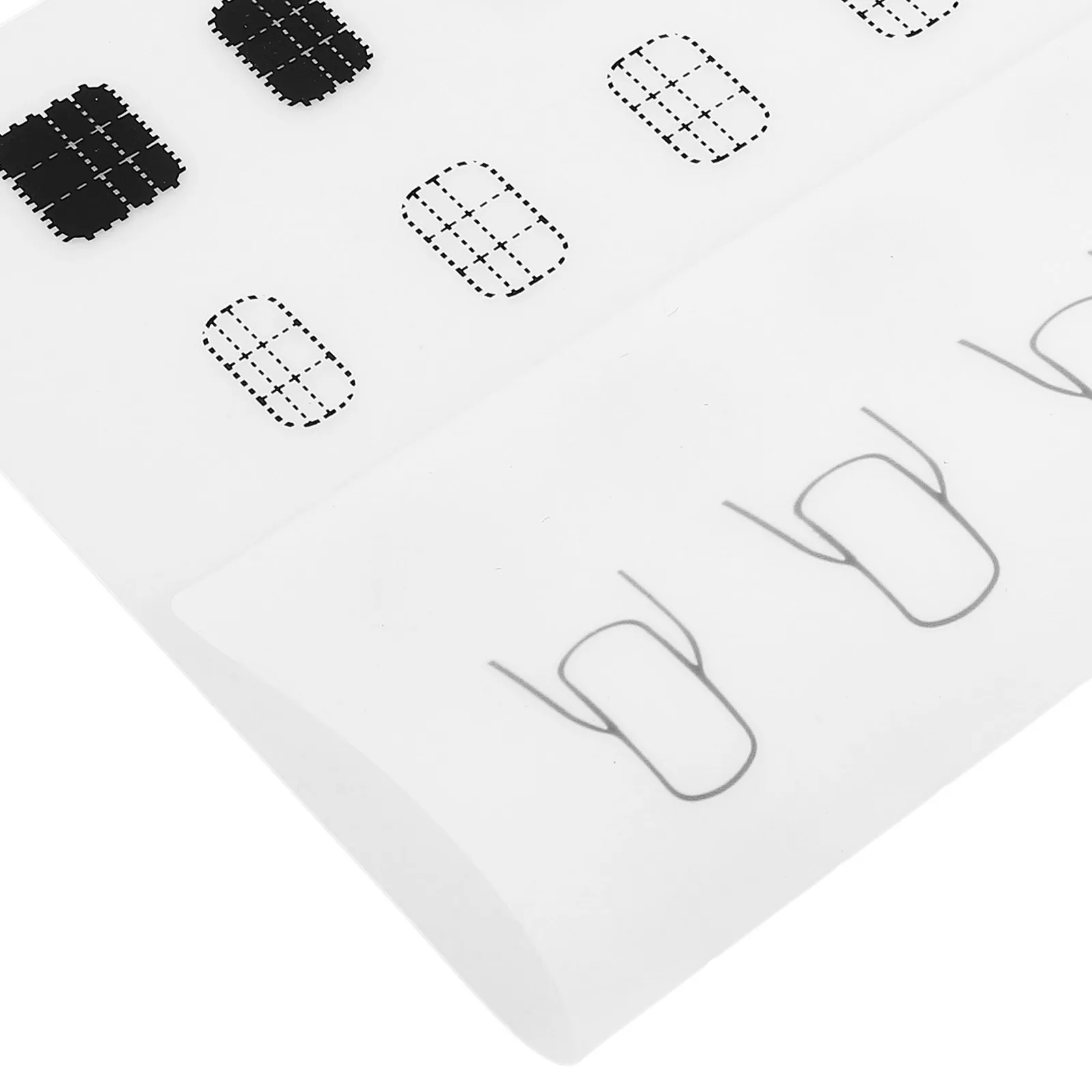 

Silicone Nail Art Pad 28x21cm A Style Semitransparent Practice Mat for Coloring Stamping Reusable Manicure Accessories