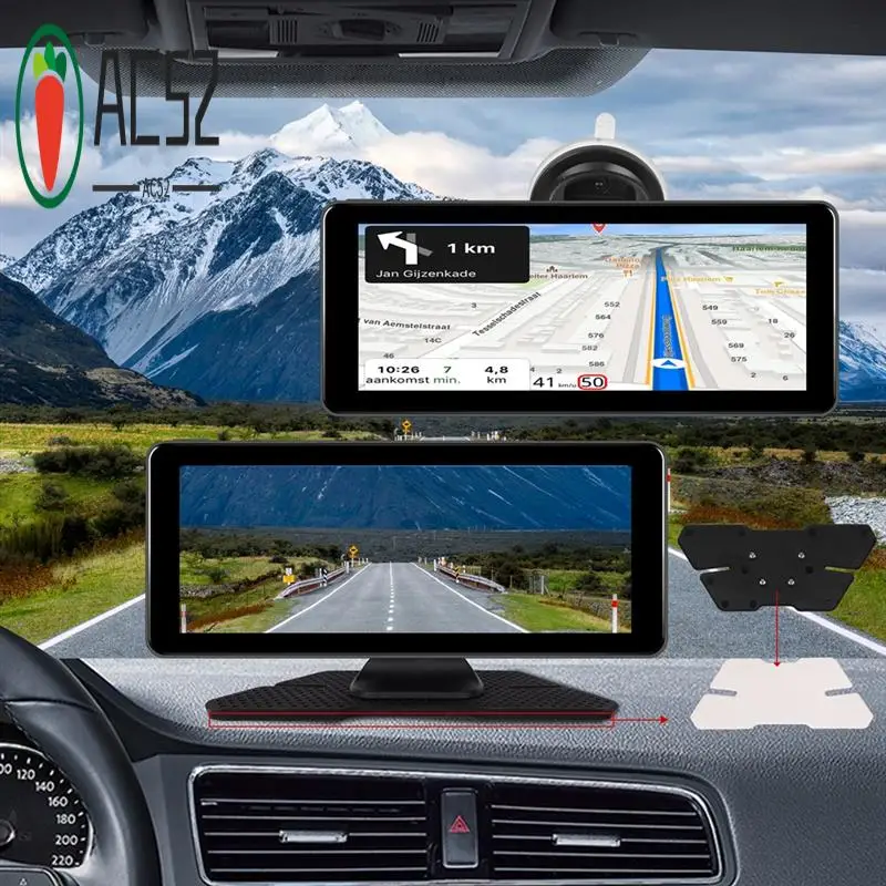 

AC52-Wireless Carplay Android Auto Portable Car Stereo With Front Camera, Dash Cam 6.86Inch Car Radio Receiver Bluetooth Durable