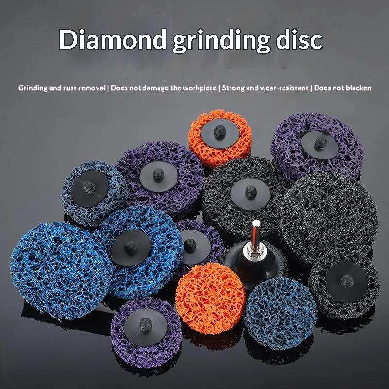 2inch 50/75MM diamond grinding head sand disc rust removal, paint removal, wire drawing, polishing with handle grinding head set