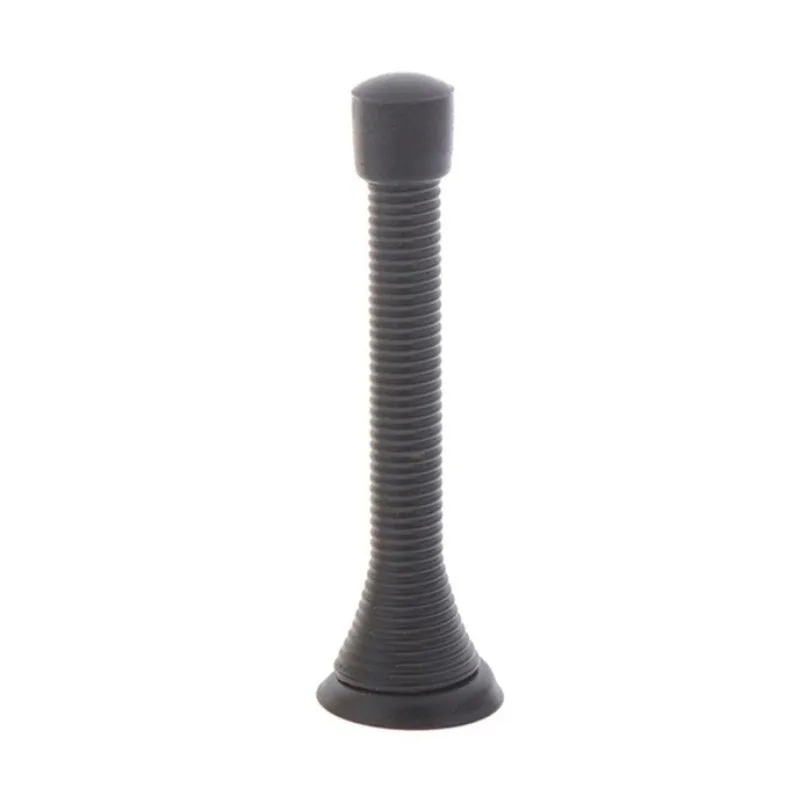 Butée de porte à ressort Flexible et robuste, avec vis antirouille, embouts de pare-chocs en caoutch