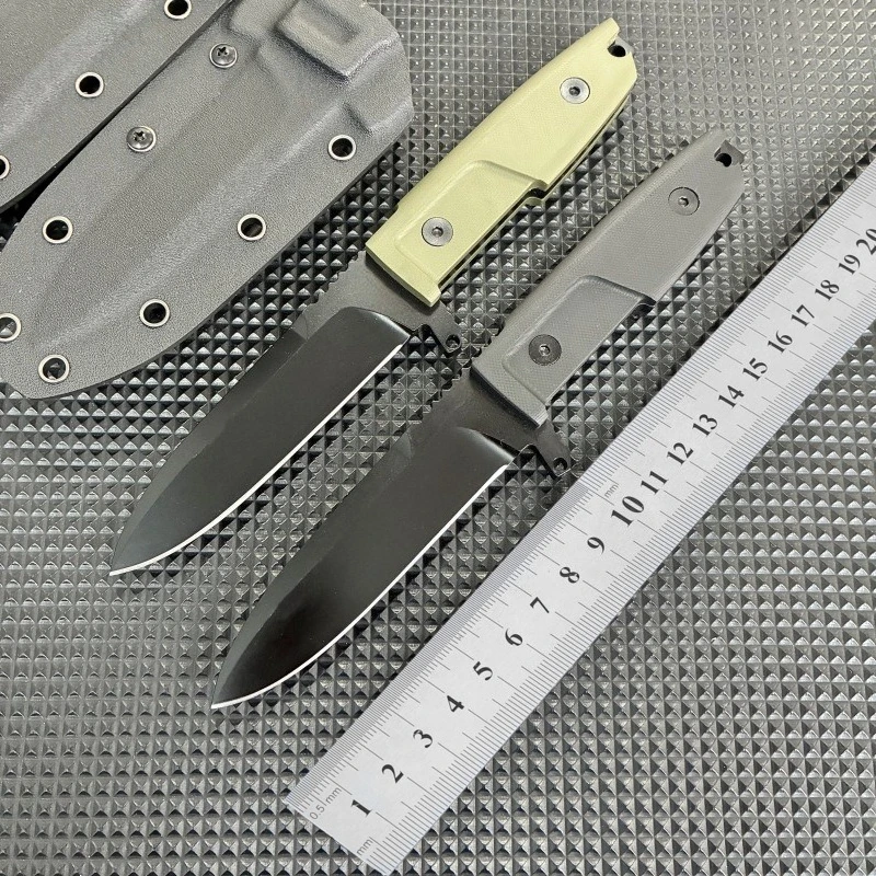 

ER Outdoor High Hardness Integrated K-Sheath Straight Knife Camping Portable Sharp Knife Survival Hunting Camping Knife