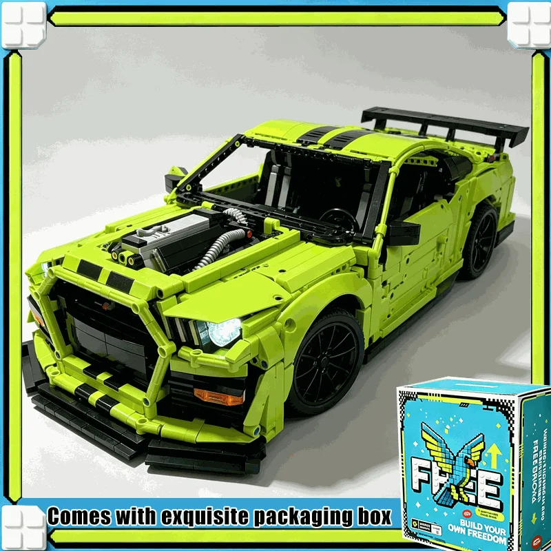 3972PCS Muscle Sports Coupe RC Car Model MOC Custom Building Blocks Technical Assembly Vehicle Toy Display Gift For Fans