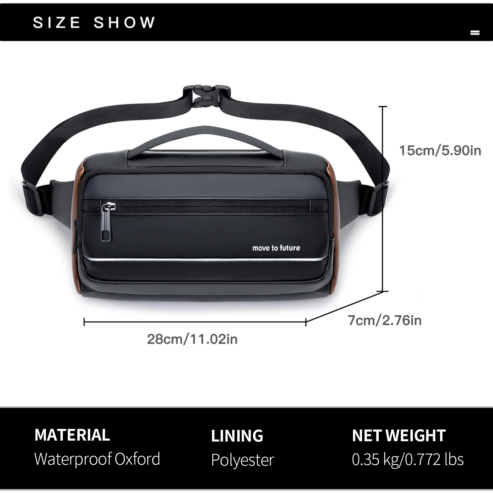 Mens Stylish Sling Side Bag Multipurpose Daypacks Tactical Waterproof Lightweight Crossbody Chest Bag for Motorcycle Travel