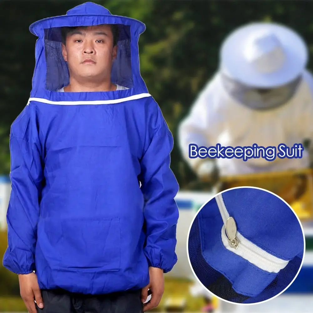 

Wear-resisting Bee Protective Clothing One Size Beekeeping Suit Anti-Bee Jacket Hood Jacket Outfit Beekeeping Veil