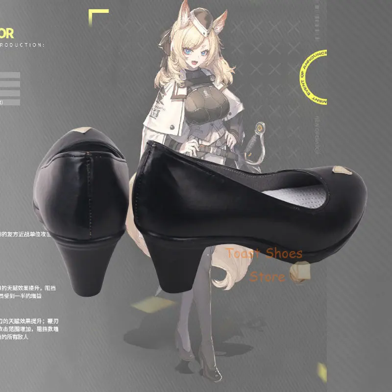 Game Arknights Whislash Cosplay High-heeled Shoes Comic Anime Game for Con Halloween Cosplay Costume Prop Shoes Sexy Style