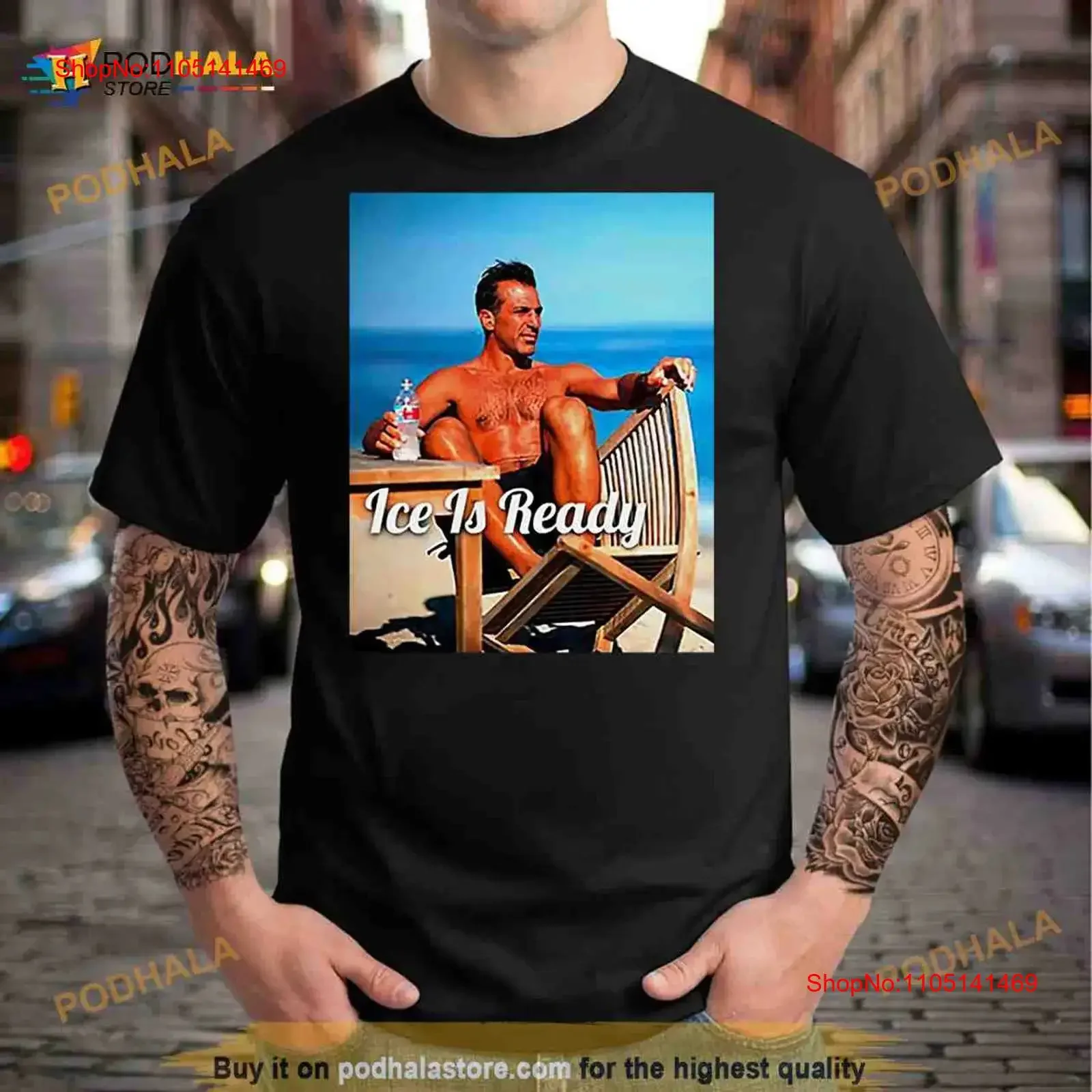 تي شيرت Tan Man Ice جاهز_hwt_8 تي شيرت كلاسيكي مغسول برسومات ناعمة ممتدة للارتداء اليومي ملابس مصممة أوم